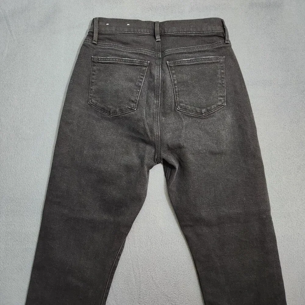 LOFT Jeans Women 28/6P Black High Rise The Slim Ankle